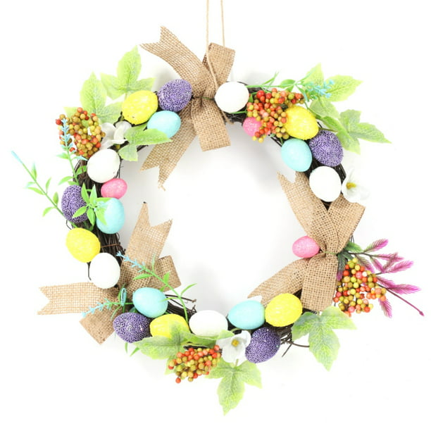 Easter Spring Flower Wreath Ornaments Restaurant,Farmhouse,Door,Yard. Colorful Spring Home Hanging Decor at Indoor Outdoor|Easter Decorating Kit for Home,Classroom 